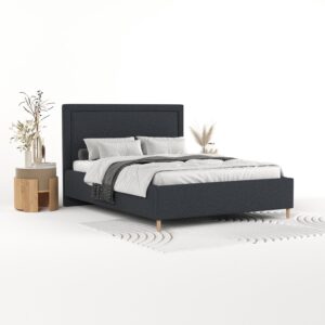 wohnli-moebel-suche-800001128031-1 POLSTERBETT Vega 140/200 cm Anthrazit im Riva Stoff Textil AltaBeds Möbel > Betten > Polsterbetten Anthrazit