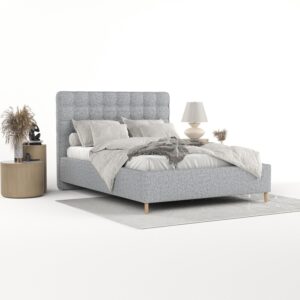 wohnli-moebel-suche-800001128033-1 POLSTERBETT Paloma 140/200 cm Grau im Riva Stoff Textil AltaBeds Möbel > Betten > Polsterbetten Grau