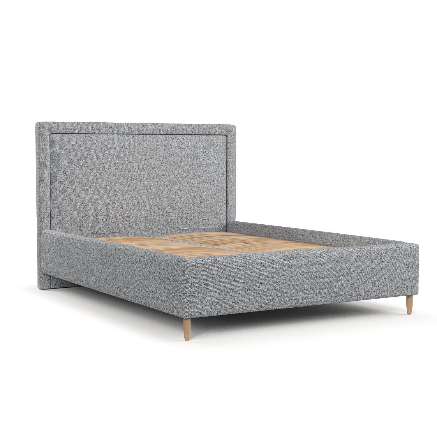 Wohnli Möbelsuche - POLSTERBETT Vega 180/200 cm Grau im Riva Stoff