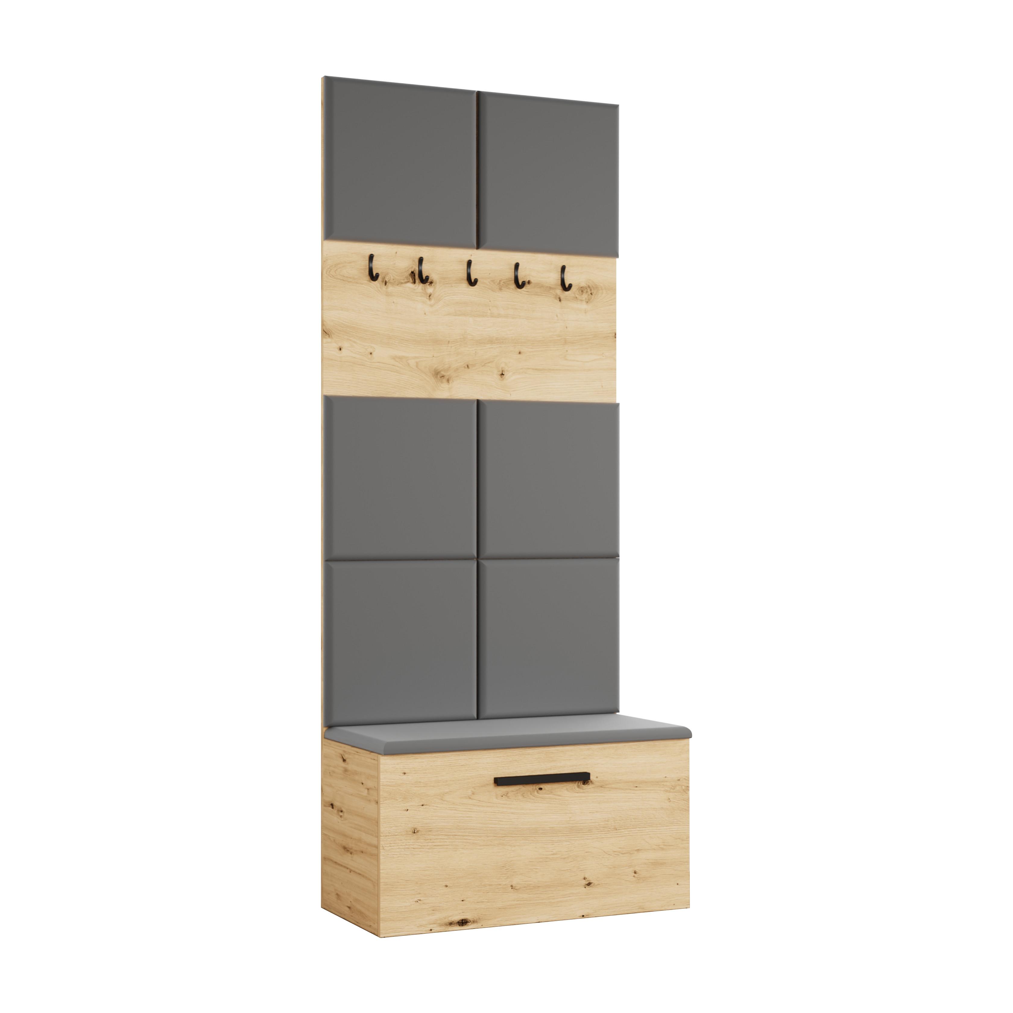 wohnli-moebel-suche-800001130293 Wohnli Möbelsuche - GARDEROBENSCHRANK Rosanno I Eiche Artisan 80