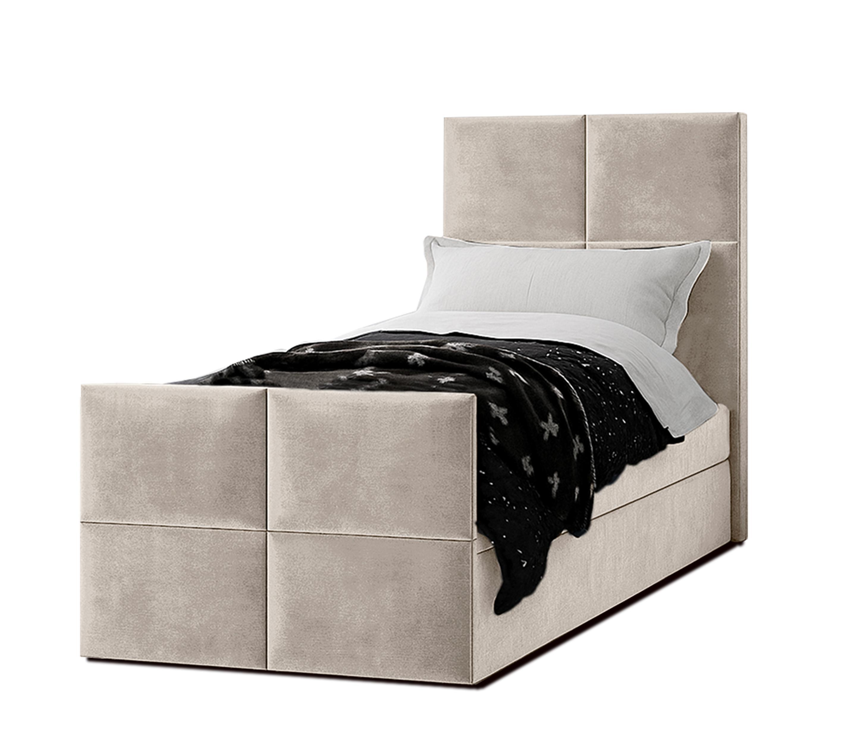 wohnli-moebel-suche-800001130315 Wohnli Möbelsuche - BOXBETT ALEYNA 100x200 cm mit Bettkasten und Matratze - Beige + TOPPER