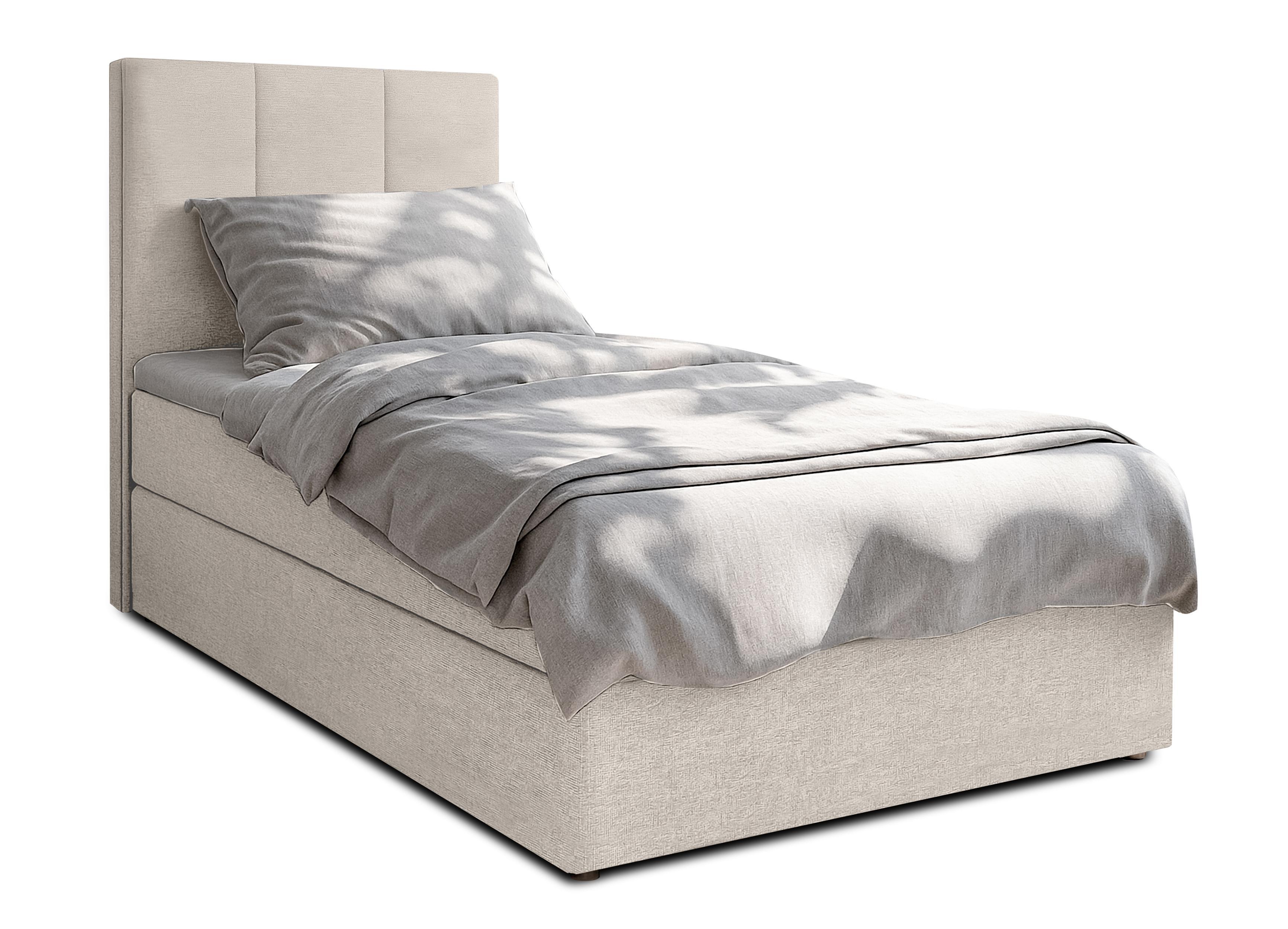 wohnli-moebel-suche-800001130373 Wohnli Möbelsuche - BOXBETT MEREA 90x200 cm mit Bettkasten und Matratze - Beige + TOPPER