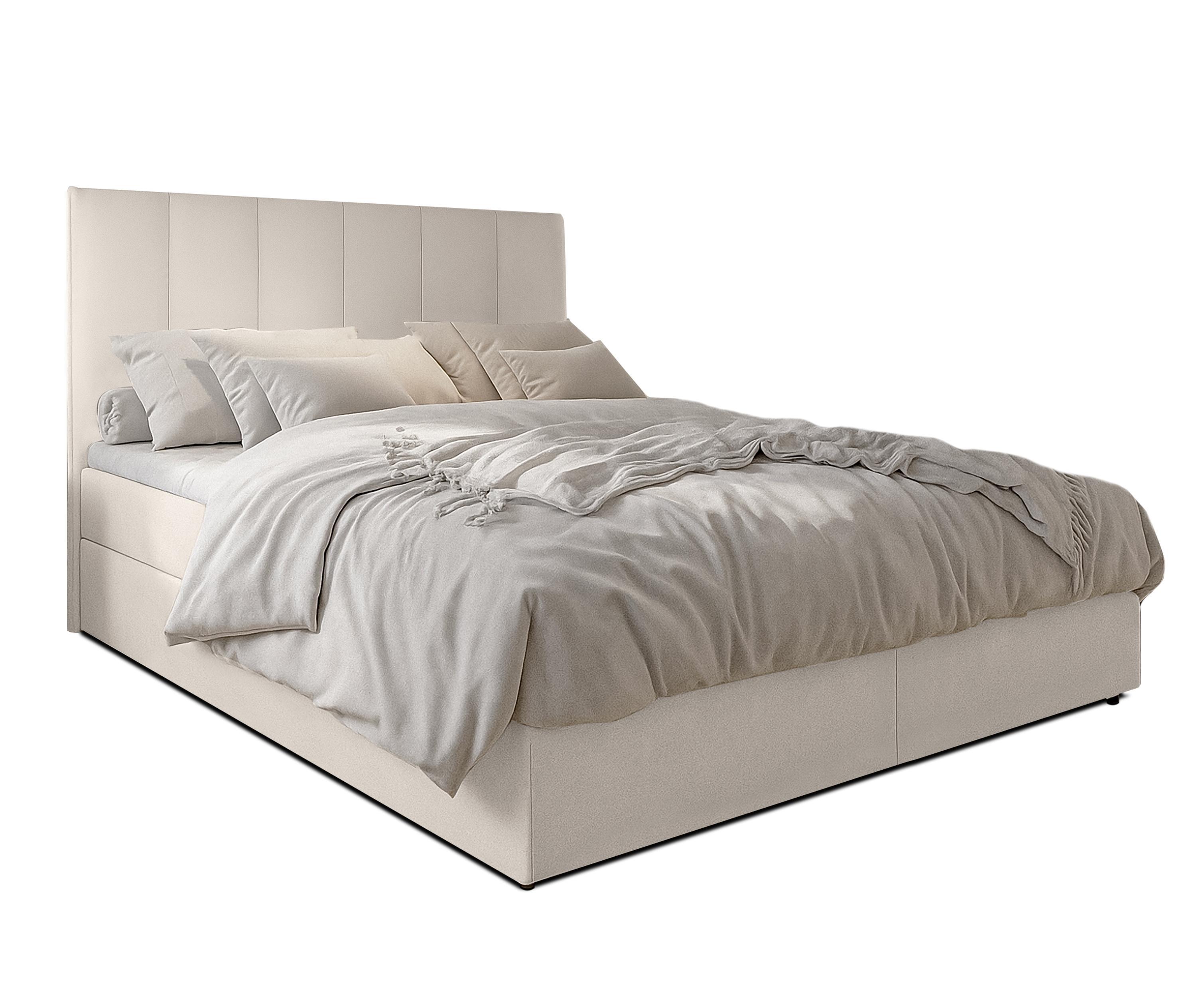 wohnli-moebel-suche-800001130384 Wohnli Möbelsuche - BOXBETT MEREA 180x200 cm mit Bettkasten und Matratze - Beige + TOPPER