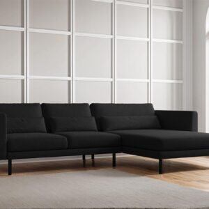 ECKSOFA Agada In Verita Textil Fun Möbel Möbel > Sofas & Couches > Wohnlandschaften > Ecksofas Schwarz