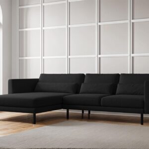 ECKSOFA Agada In Verita Textil Fun Möbel Möbel > Sofas & Couches > Wohnlandschaften > Ecksofas Schwarz