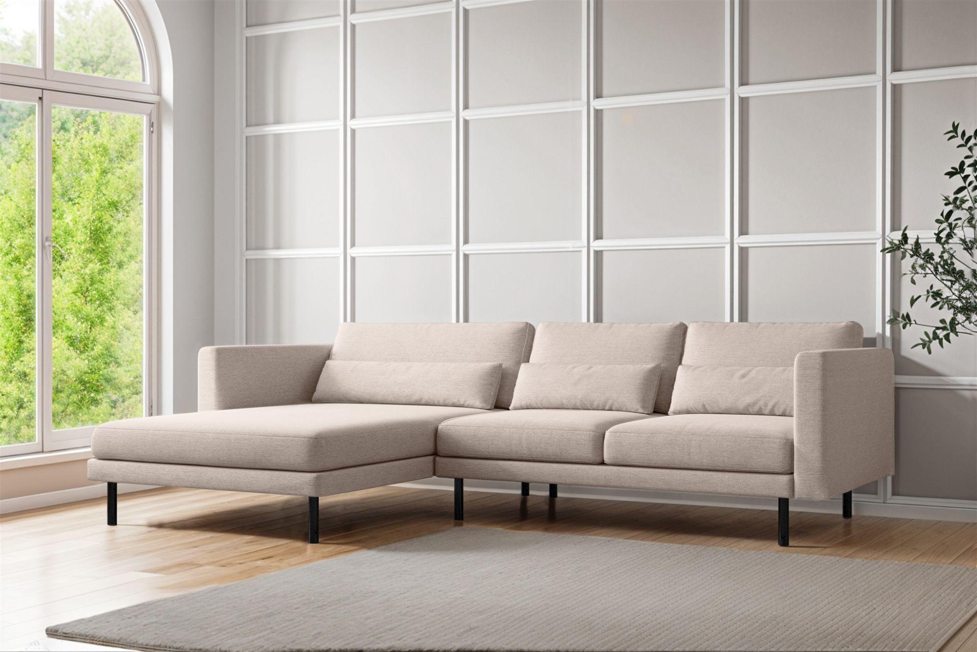 ECKSOFA Agada In Verita Textil Fun Möbel Möbel > Sofas & Couches > Wohnlandschaften > Ecksofas Beige
