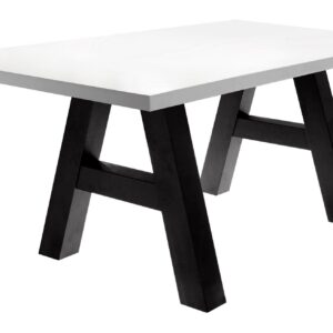 wohnli-moebel-suche-800001136218 Wohnli Möbelsuche - ESSZIMMERTISCH Elia 8 180x90x75 Holzwerkstoff Farbe Schwarzstahl/Weiß