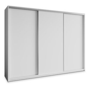 wohnli-moebel-suche-800001136279 Wohnli Möbelsuche - SCHWEBETÜRENSCHRANK NISSE 250/205/60 cm 3-türig mit Schubladen Weiß