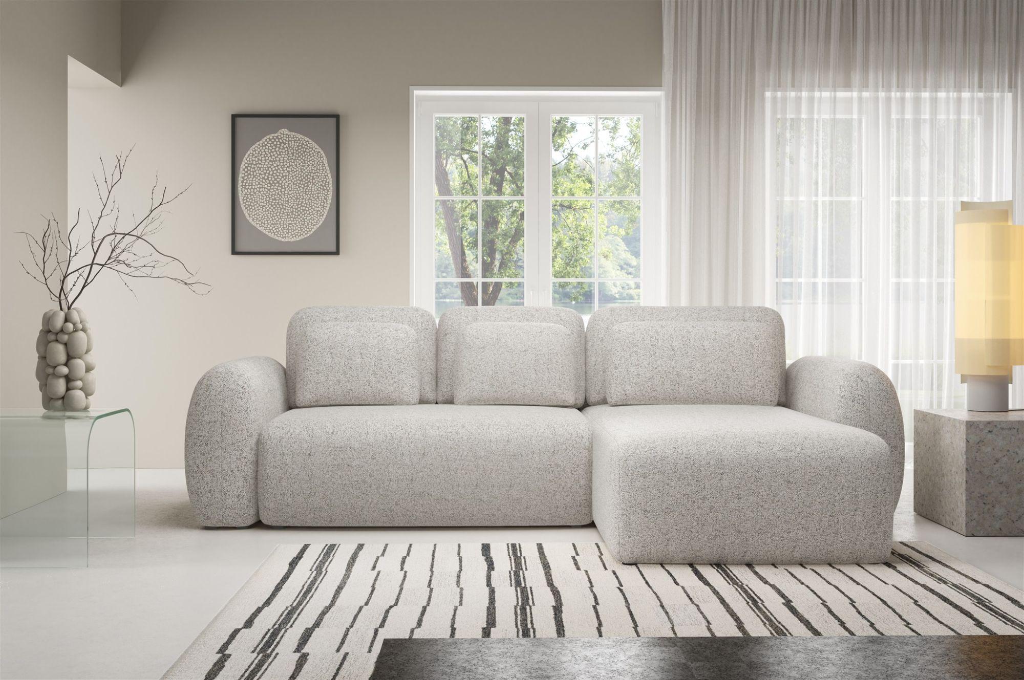ECKSOFA Gaston Mit Schlaffunktion Textil Fun Möbel Möbel > Sofas & Couches > Wohnlandschaften > Ecksofas Beige