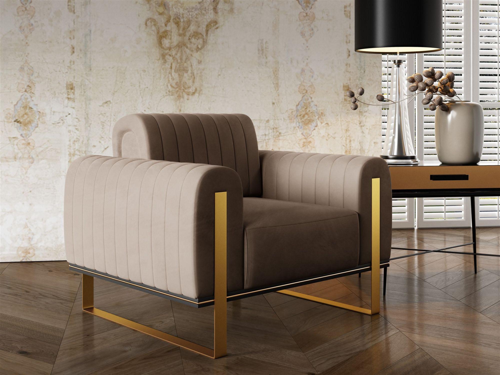 SESSEL Valerie Textil Fun Möbel Möbel > Sessel > Polstersessel Braun