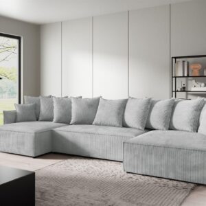 WOHNLANDSCHAFT Minea Textil Fun Möbel Möbel > Sofas & Couches > Wohnlandschaften > Wohnlandschaften U-Form Grau
