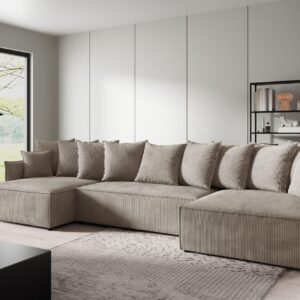 wohnli-moebel-suche-800001137645-1 WOHNLANDSCHAFT Minea Textil Fun Möbel Möbel > Sofas & Couches > Wohnlandschaften > Wohnlandschaften U-Form Beige