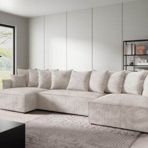 wohnli-moebel-suche-800001137658-1 WOHNLANDSCHAFT Minea Textil Fun Möbel Möbel > Sofas & Couches > Wohnlandschaften > Wohnlandschaften U-Form Weiß