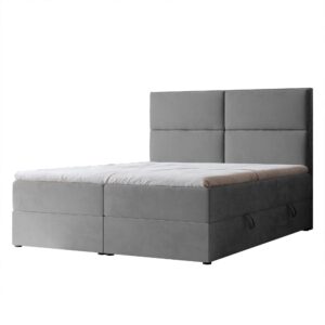 wohnli-moebel-suche-800001139689-1 BOXBETT 120x200 cm mit Topper Textil Idohome Möbel > Betten > Boxspringbetten Grau