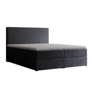 wohnli-moebel-suche-800001139751-1 BOXBETT 140x200 cm mit Topper Textil Idohome Möbel > Betten > Boxspringbetten Anthrazit