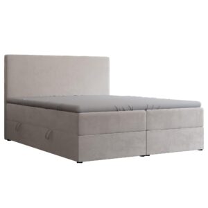 BOXBETT 140x200 cm mit Topper Textil Idohome Möbel > Betten > Boxspringbetten Beige