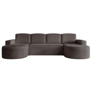 WOHNLANDSCHAFT SOFIA mit Schlaffunktion und Bettkasten Anthrazit Textil Idohome Möbel > Sofas & Couches > Wohnlandschaften > Wohnlandschaften U-Form Anthrazit