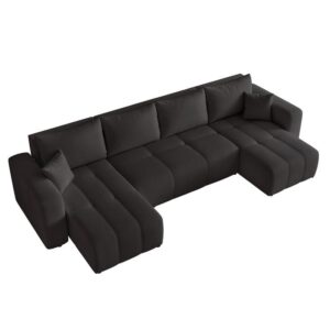 wohnli-moebel-suche-800001139927-1 WOHNLANDSCHAFT PEDRO mit Schlaffunktion und Bettkasten Anthrazit Textil Idohome Möbel > Sofas & Couches > Wohnlandschaften > Wohnlandschaften U-Form Anthrazit