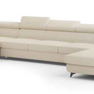 wohnli-moebel-suche-800001141067 Wohnli Möbelsuche - WOHNLANDSCHAFT MONTIVA Creme Boucle-Stoff mit Schlaffunktion