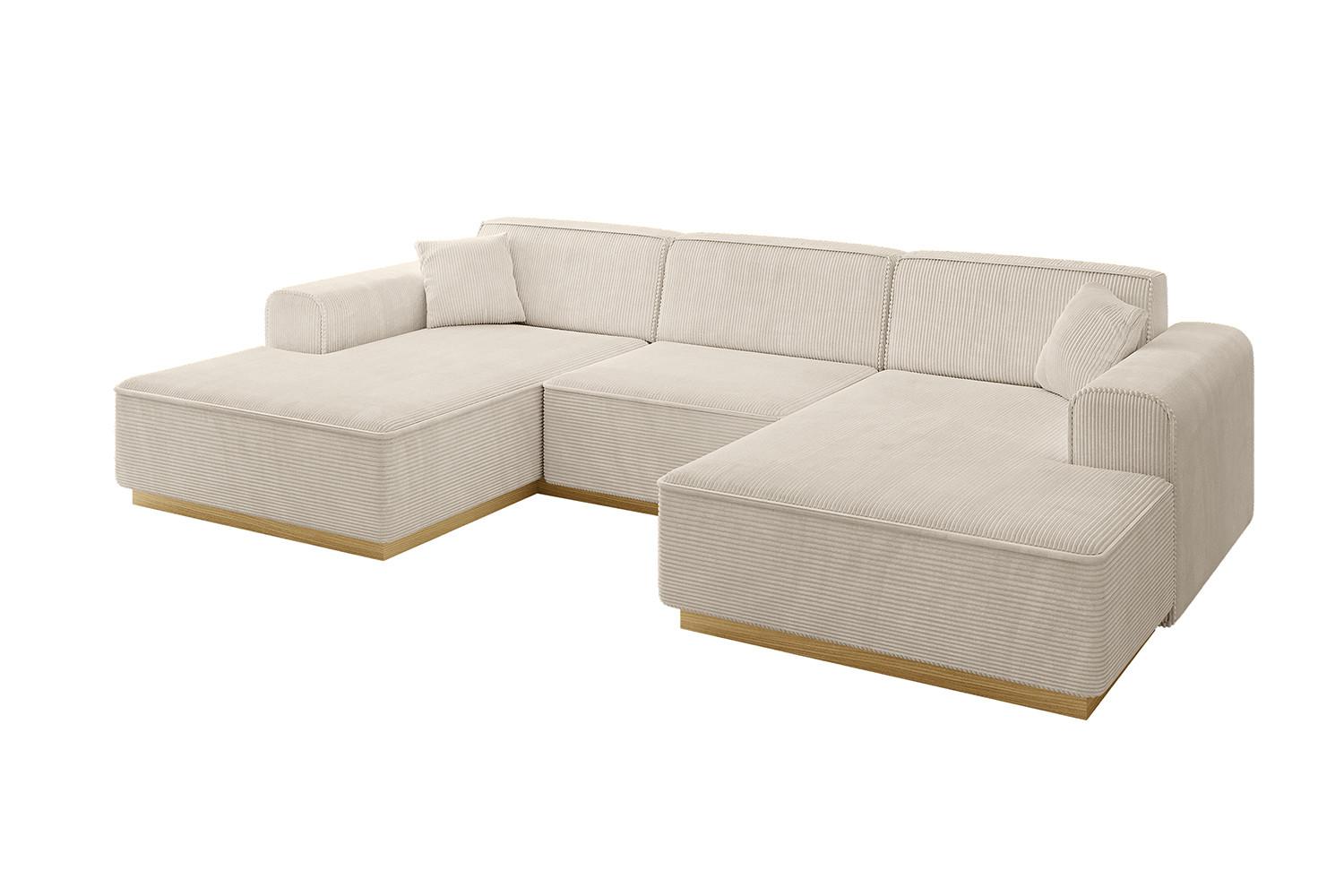 Wohnli Möbelsuche - WOHNLANDSCHAFT IREA-U1-v2 - 301x165x80 cm Beige