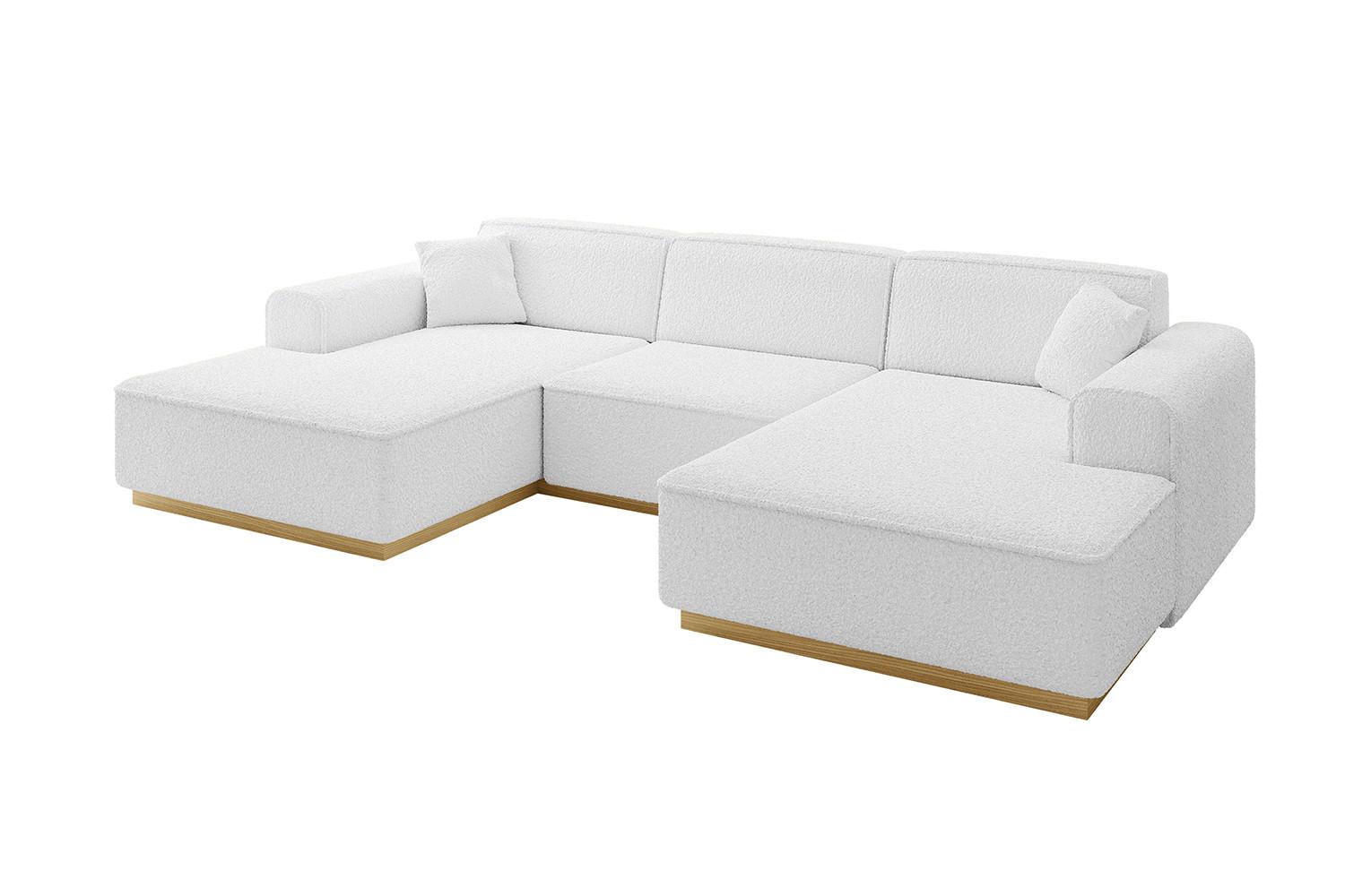 wohnli-moebel-suche-800001141230 Wohnli Möbelsuche - WOHNLANDSCHAFT IREA-U1-v2 - 301x165x80 cm Weiß