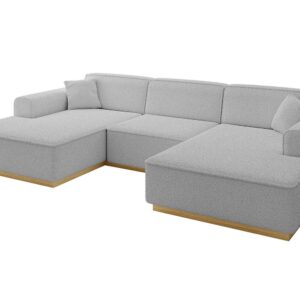 wohnli-moebel-suche-800001141239 Wohnli Möbelsuche - WOHNLANDSCHAFT IREA-U1-v2 - 301x165x80 cm Hellgrau