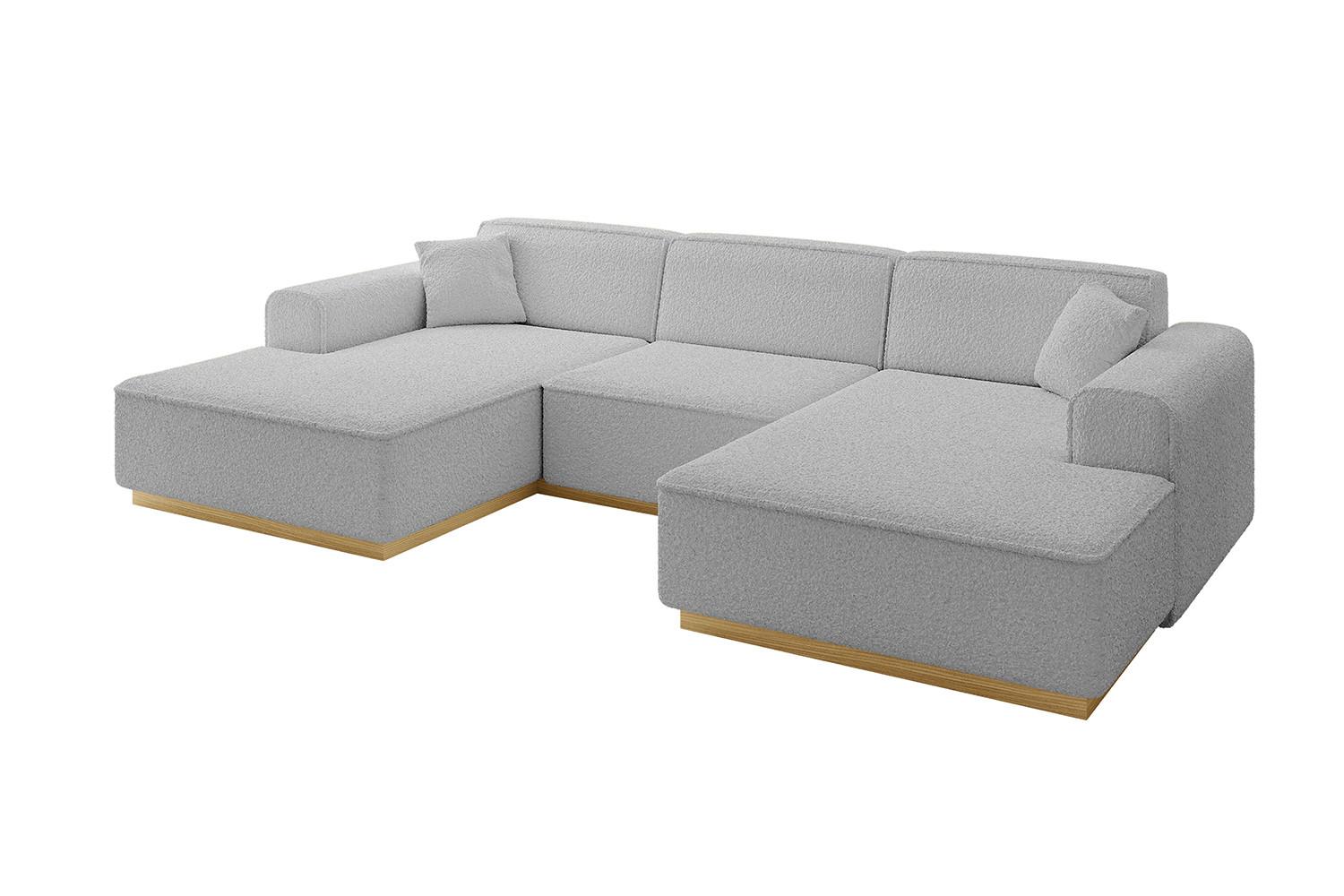 wohnli-moebel-suche-800001141239 Wohnli Möbelsuche - WOHNLANDSCHAFT IREA-U1-v2 - 301x165x80 cm Hellgrau