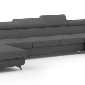 wohnli-moebel-suche-800001141250 Wohnli Möbelsuche - WOHNLANDSCHAFT MONTIVA Grau Boucle-Stoff mit Schlaffunktion