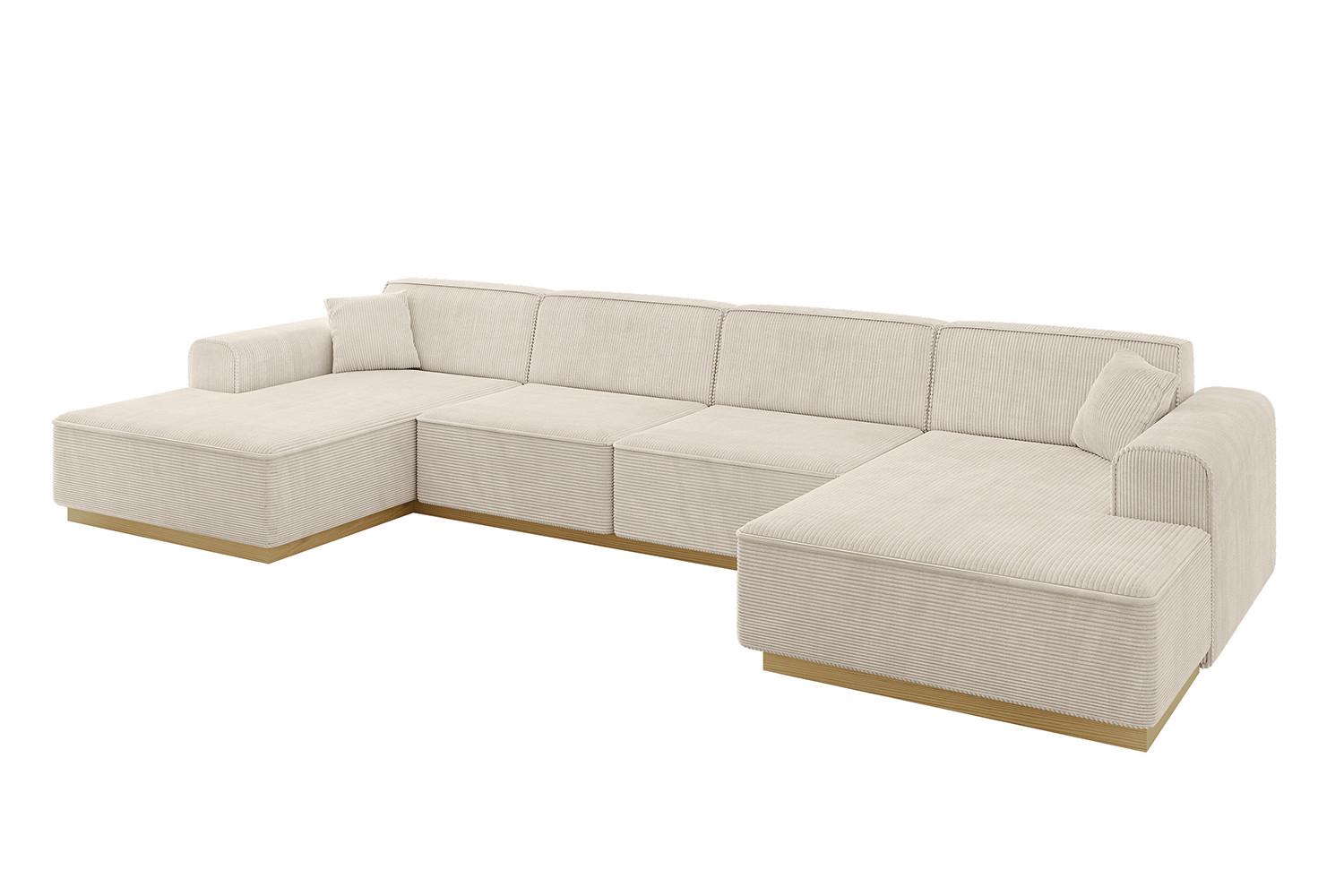 wohnli-moebel-suche-800001141291 Wohnli Möbelsuche - WOHNLANDSCHAFT IREA-U2-v2 - 386x165x80 cm Beige
