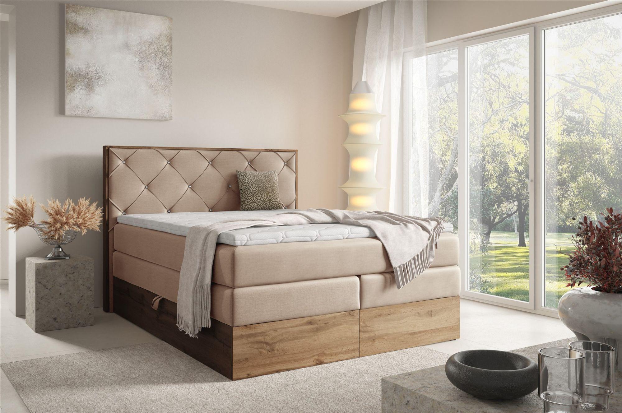 wohnli-moebel-suche-800001142510-1 BOXSPRINGBETT Navel Textil Fun Möbel Möbel > Betten > Boxspringbetten Beige