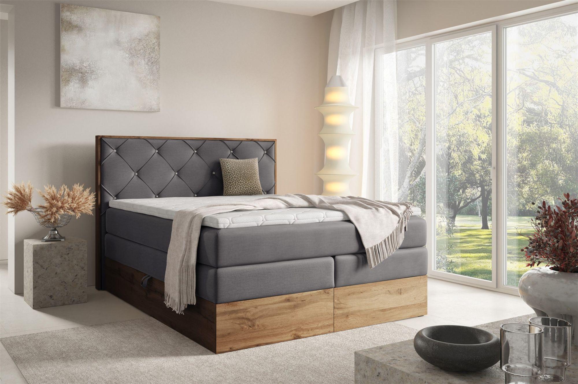 wohnli-moebel-suche-800001142519-1 BOXSPRINGBETT Navel Textil Fun Möbel Möbel > Betten > Boxspringbetten Grau