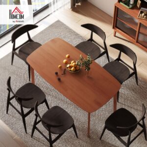 wohnli-moebel-suche-800001144630-1 ESSTISCH 150 x 80 cm Küchentisch für 6 Personen im Landhaus-Stil Hellbraun Holz HOMCOM Möbel > Tische > Esstische Braun