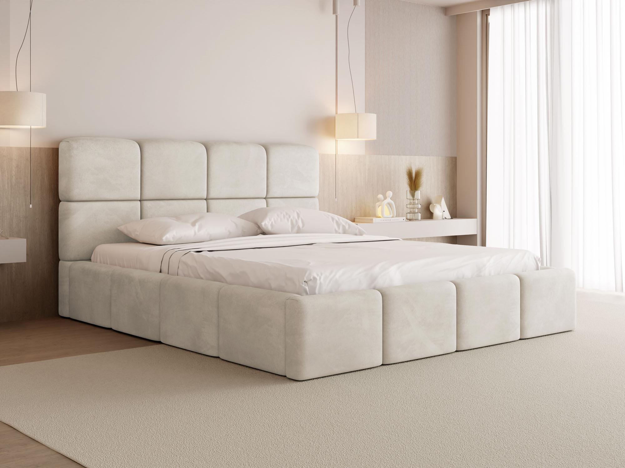 Creme Samt 200x200 cm