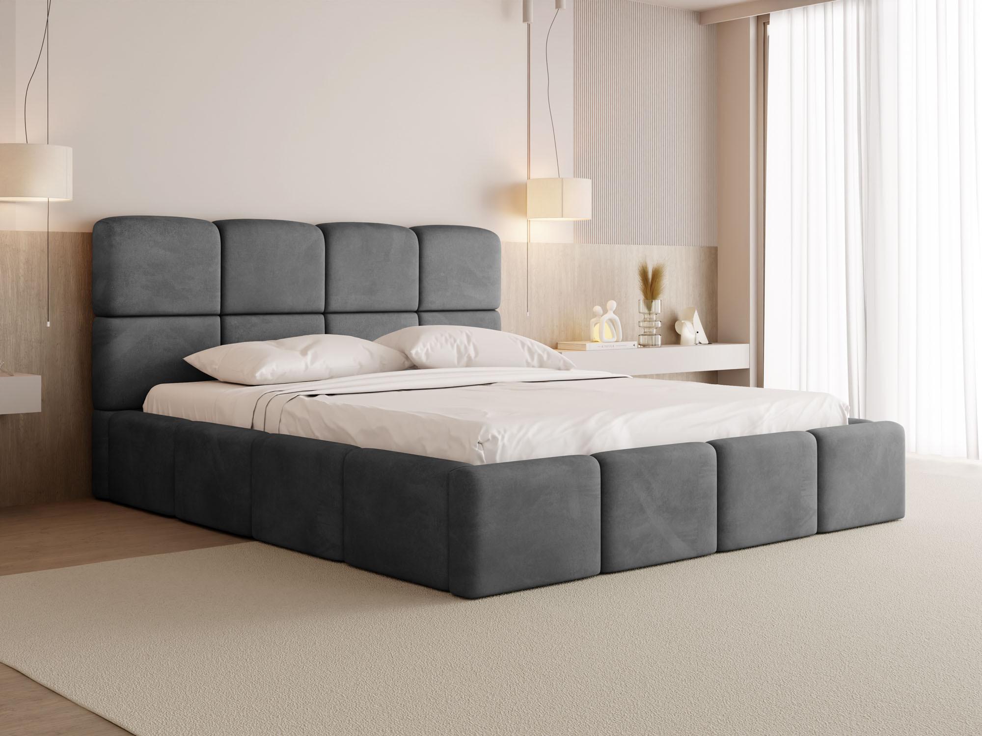 Grau Samt 120x200 cm