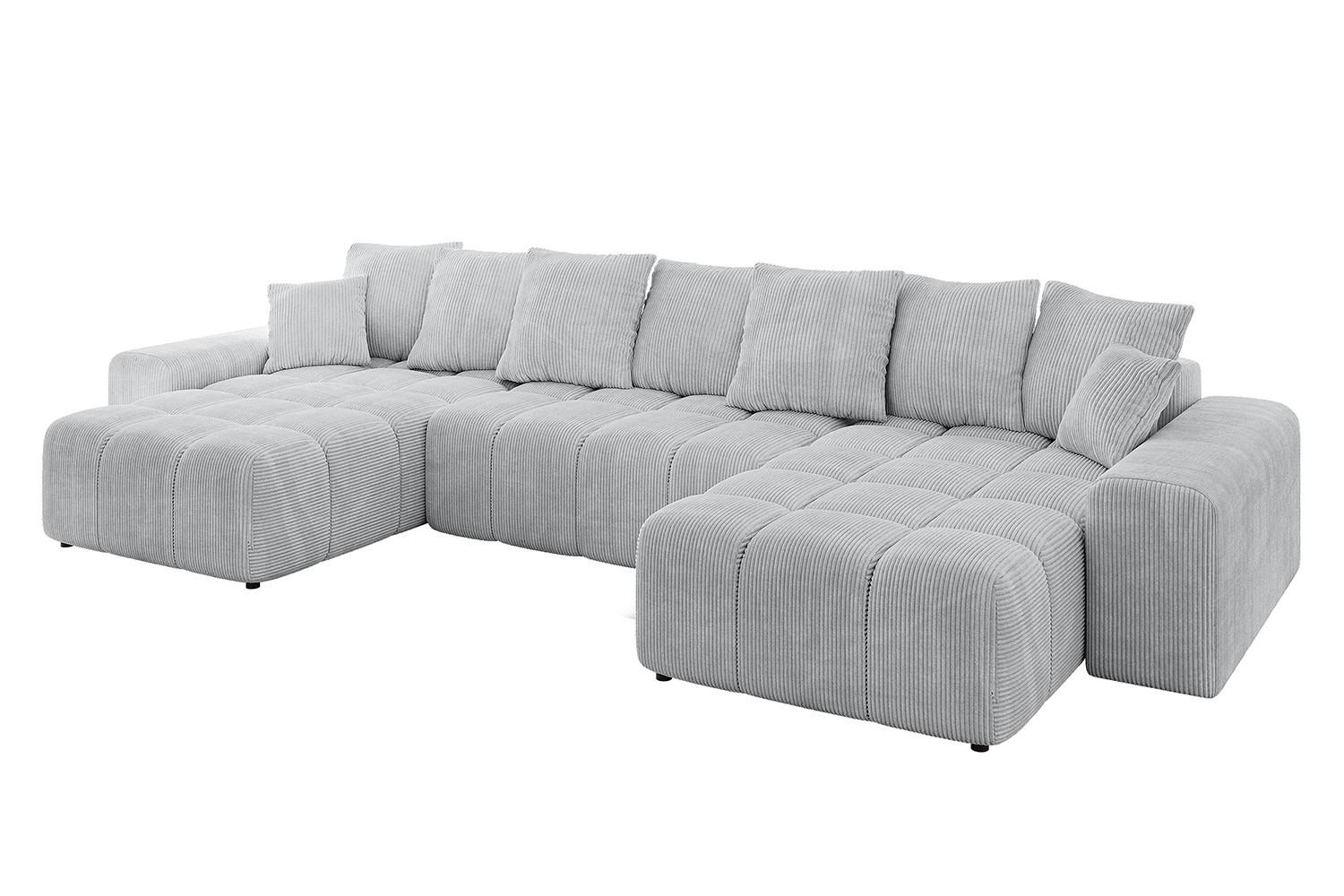 wohnli-moebel-suche-800001146519 Wohnli Möbelsuche - WOHNLANDSCHAFT ENIL-U 401x189x68 Grau Cord