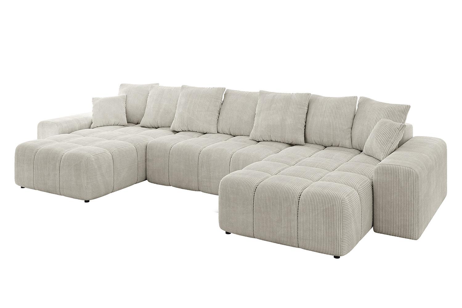 wohnli-moebel-suche-800001146520 Wohnli Möbelsuche - WOHNLANDSCHAFT ENIL-U 401x189x68 Creme Cord