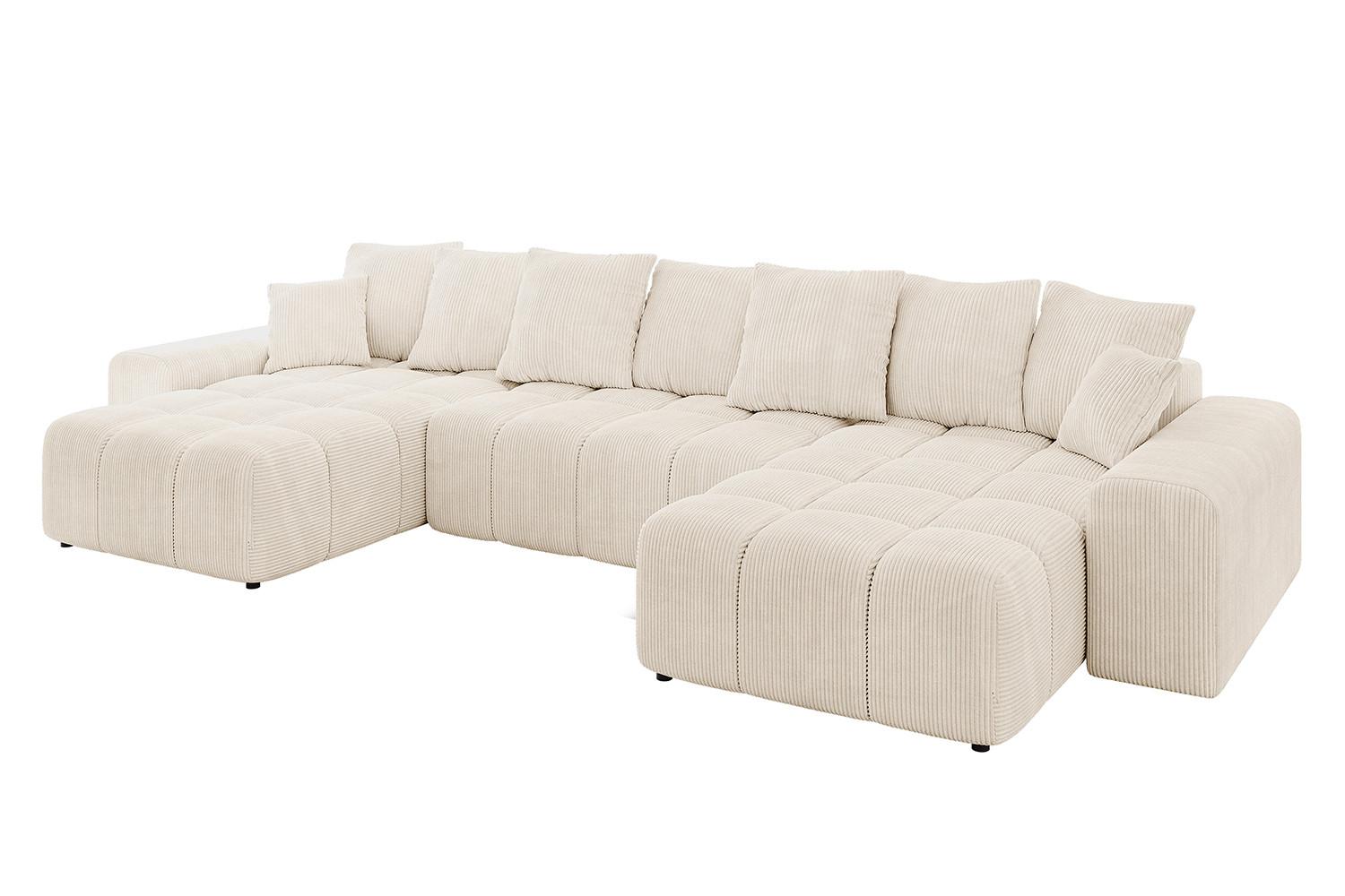 wohnli-moebel-suche-800001146524 Wohnli Möbelsuche - WOHNLANDSCHAFT ENIL-U 401x189x68 Beige Cord