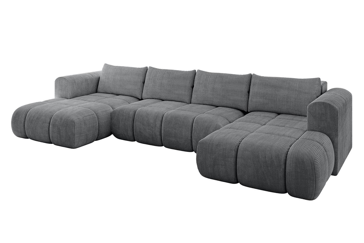 wohnli-moebel-suche-800001146925 Wohnli Möbelsuche - WOHNLANDSCHAFT CLOUD-U 405x185x90 Dunkelgrau Cord
