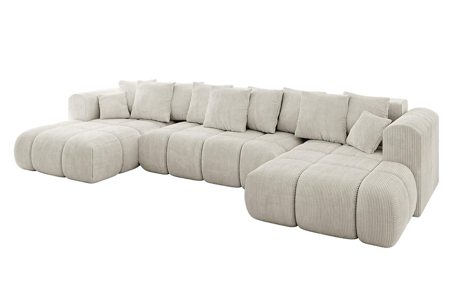 wohnli-moebel-suche-800001146941 Wohnli Möbelsuche - WOHNLANDSCHAFT CLOUD-U-v1 405x185x90 Creme Cord