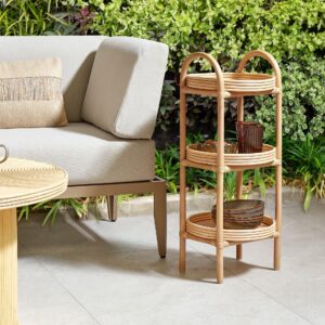 wohnli-moebel-suche-800001148729-1 BEISTELLTISCH Naturfarben Troolie Naturmaterialien Beliani Möbel > Tische > Beistelltische Braun