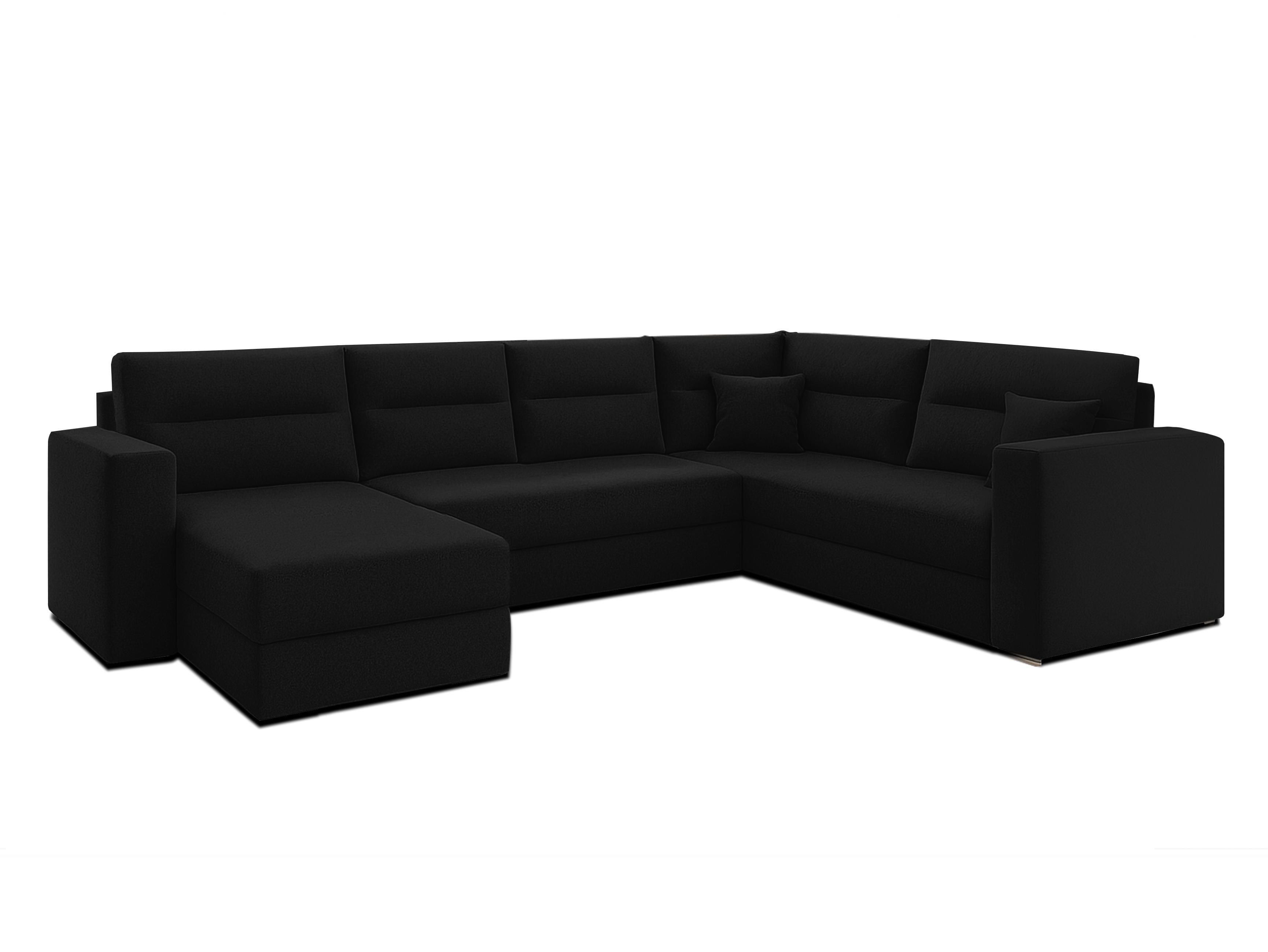wohnli-moebel-suche-800001149437 Wohnli Möbelsuche - WOHNLANDSCHAFT Lovere Schwarz 314/217/90 cm mit Bettkasten Schlaffunktion Design