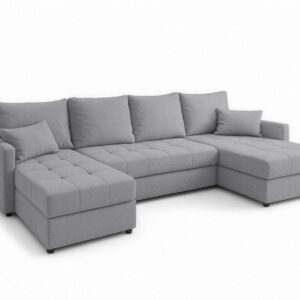 wohnli-moebel-suche-800001149473 Wohnli Möbelsuche - WOHNLANDSCHAFT Dolceo Hellgrau 287/140/73 cm mit Schlaffunktion Bettkasten Komfort
