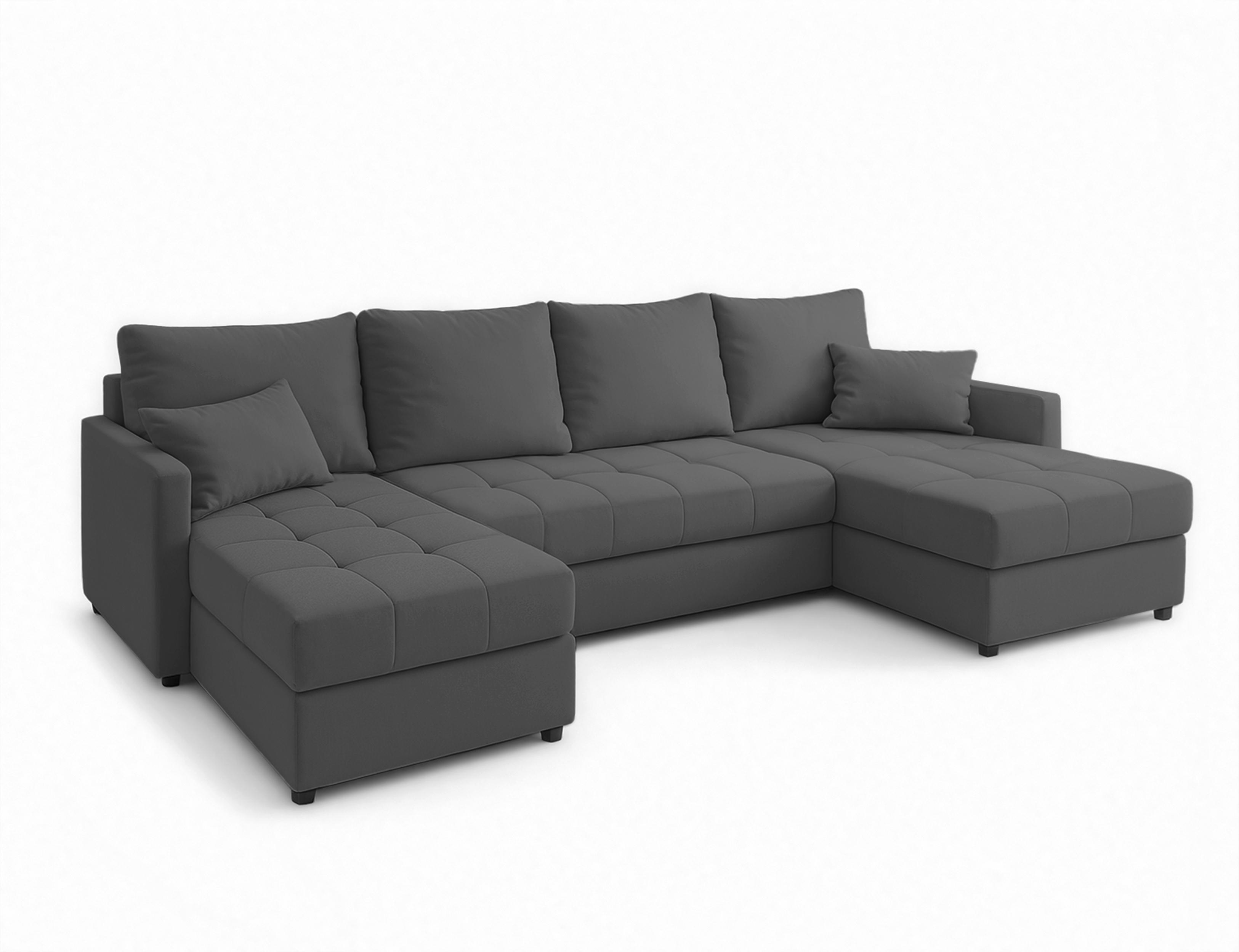 wohnli-moebel-suche-800001149478 Wohnli Möbelsuche - WOHNLANDSCHAFT Dolceo Grau 287/140/73 cm mit Schlaffunktion Bettkasten Design