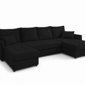 wohnli-moebel-suche-800001149492 Wohnli Möbelsuche - WOHNLANDSCHAFT Dolceo Schwarz 287/140/73 cm mit Bettkasten Schlaffunktion Relaxfunktion