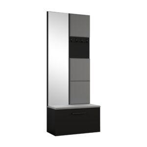 wohnli-moebel-suche-800001149539 Wohnli Möbelsuche - GARDEROBENSCHRANK Rosanno III Schwarz 80