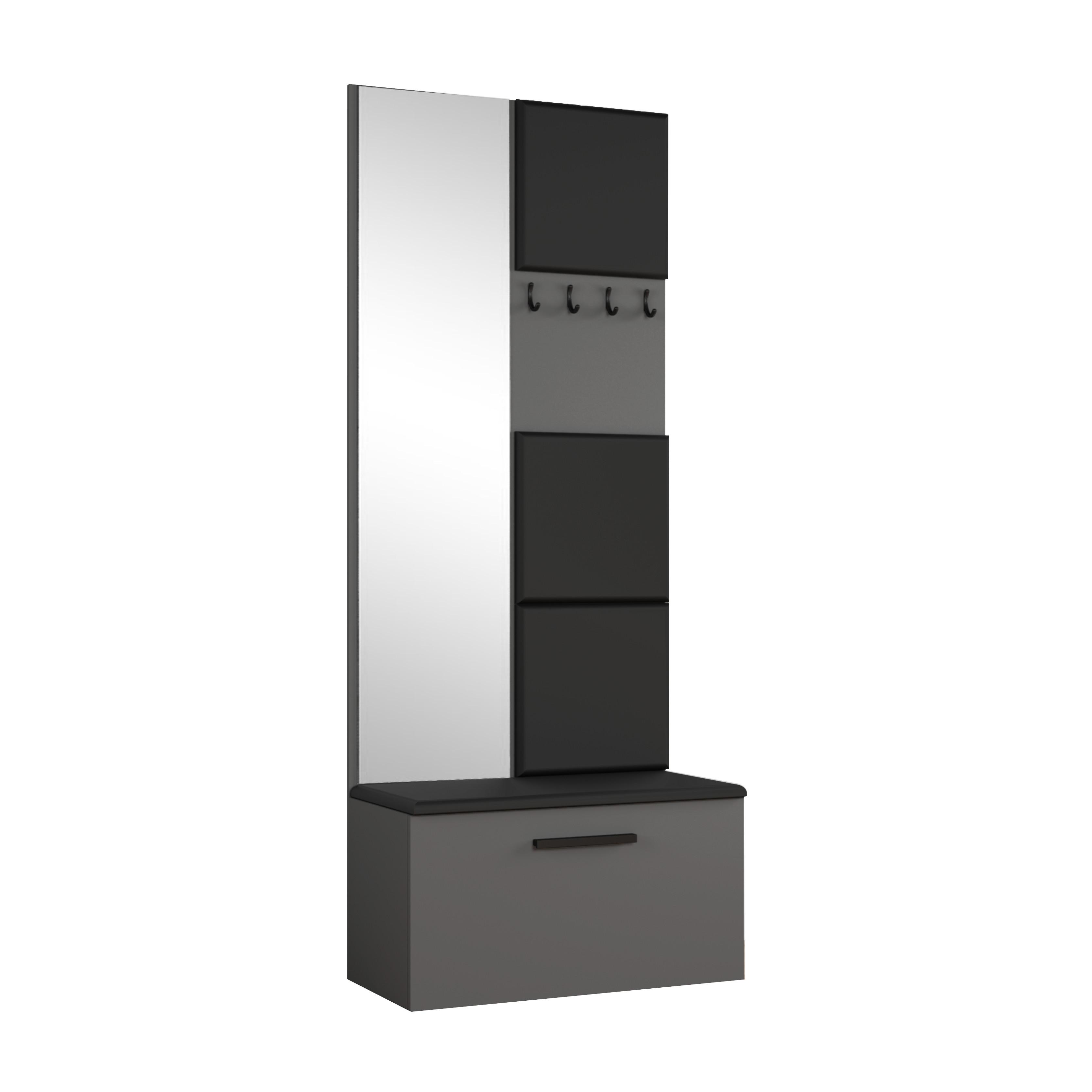 wohnli-moebel-suche-800001149545 Wohnli Möbelsuche - GARDEROBENSCHRANK Rosanno III Grau 80