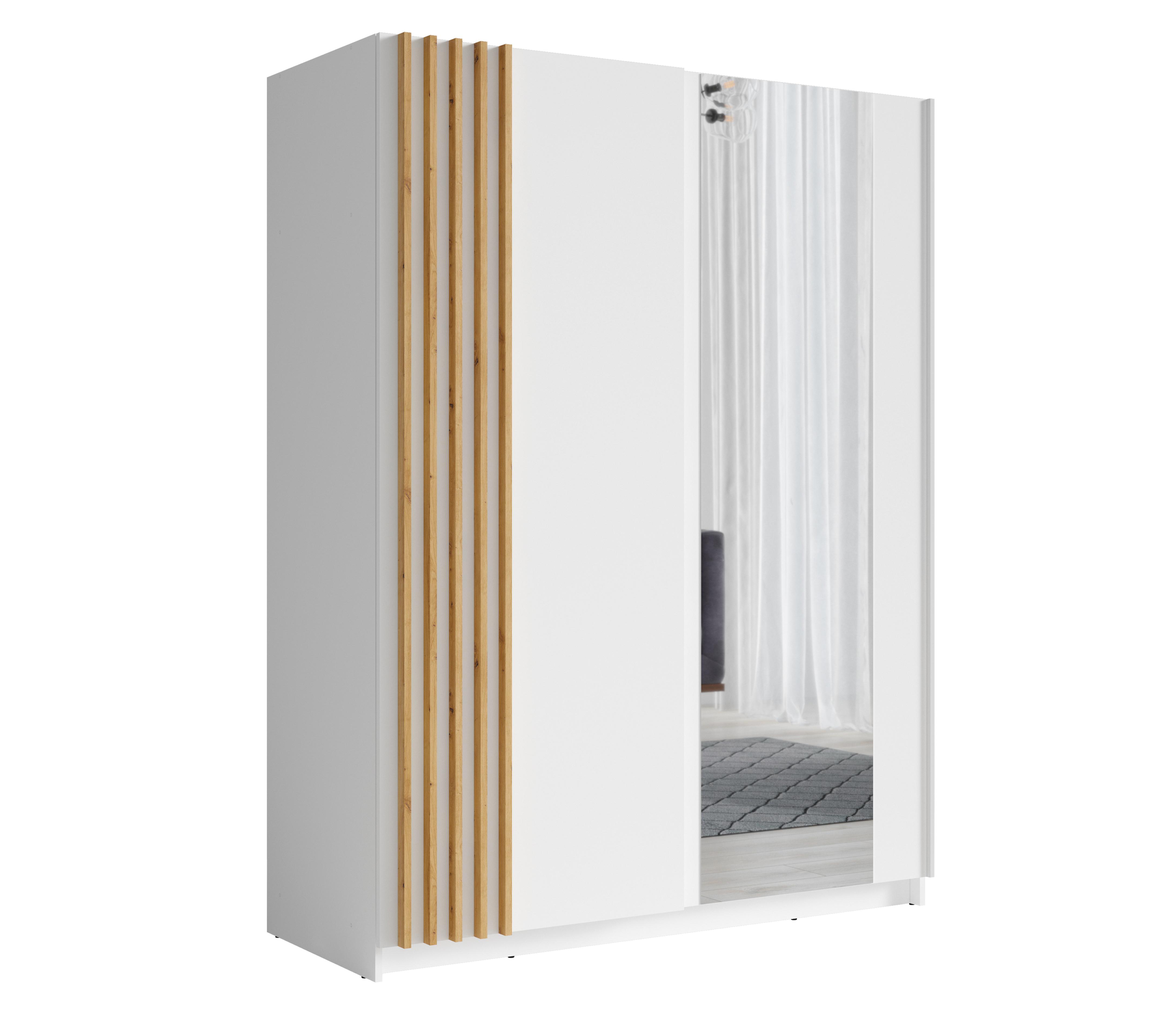 Wohnli Möbelsuche - KLEIDERSCHRANK Beralto Weiß 200/198