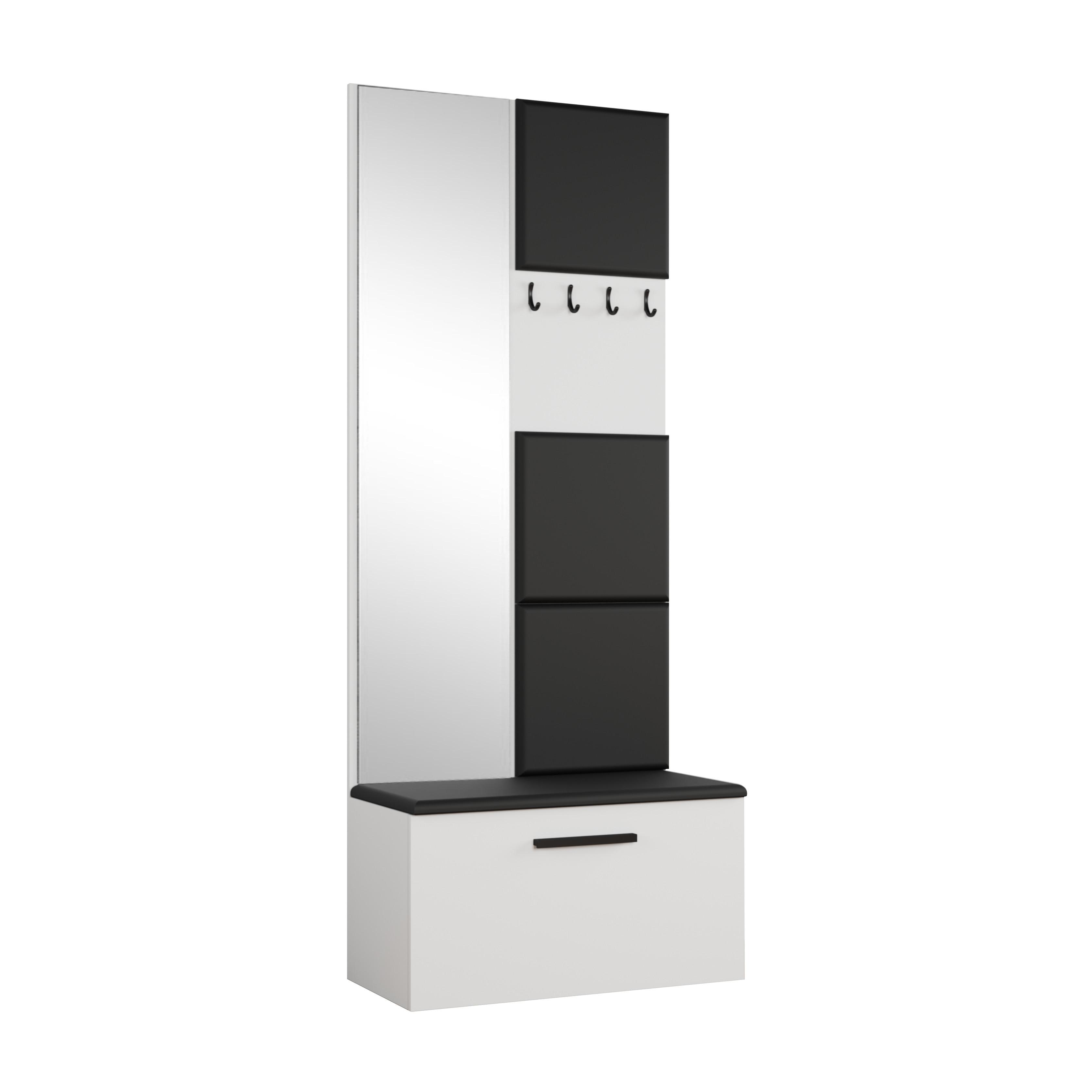 wohnli-moebel-suche-800001149556 Wohnli Möbelsuche - GARDEROBENSCHRANK Rosanno III Weiß 80