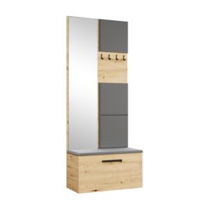 wohnli-moebel-suche-800001149564 Wohnli Möbelsuche - GARDEROBENSCHRANK Rosanno III Eiche Artisan 80
