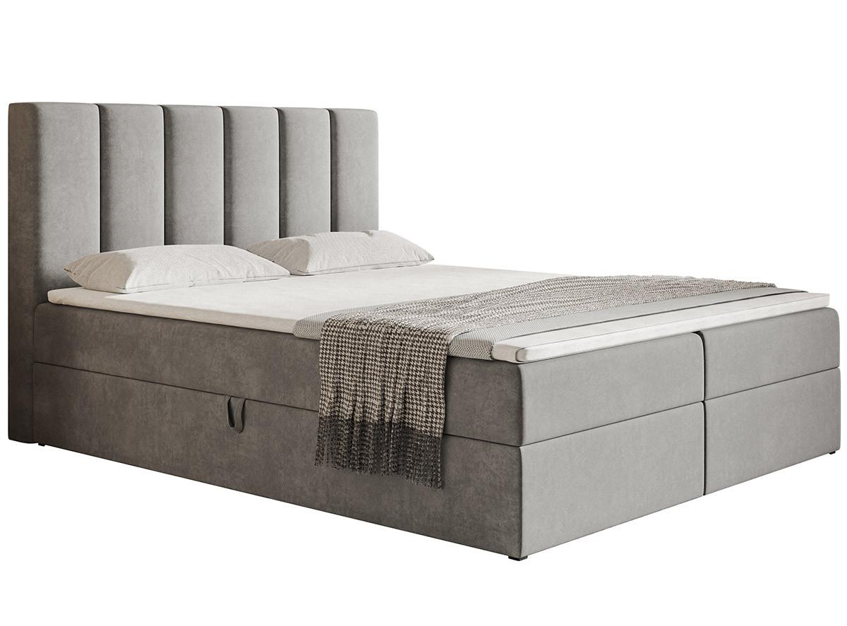 wohnli-moebel-suche-800001149639 Wohnli Möbelsuche - BOXBETT Bonio I 140/200 cm in Grau – mit Bettkasten und Topper